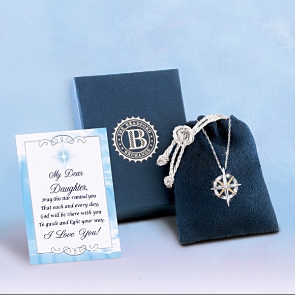 "Light Of Faith" Daughter Diamond Pendant Necklace - Picture 2 of 8
